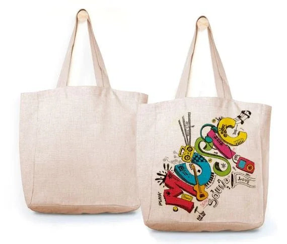 Bolsa TOTE BAG Tipo Lino - Personalizaciones MOA