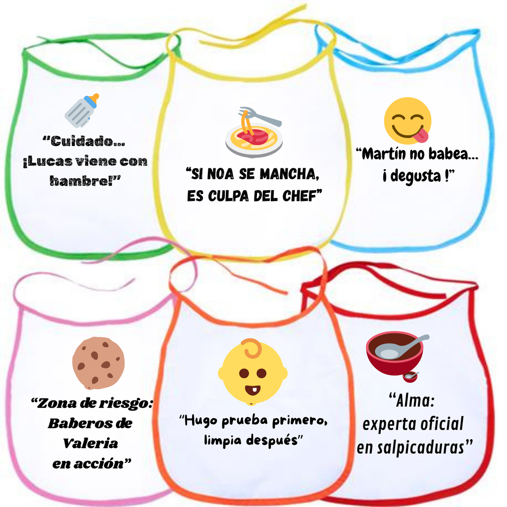 Babero Bebe cierre Cordones Personalizado