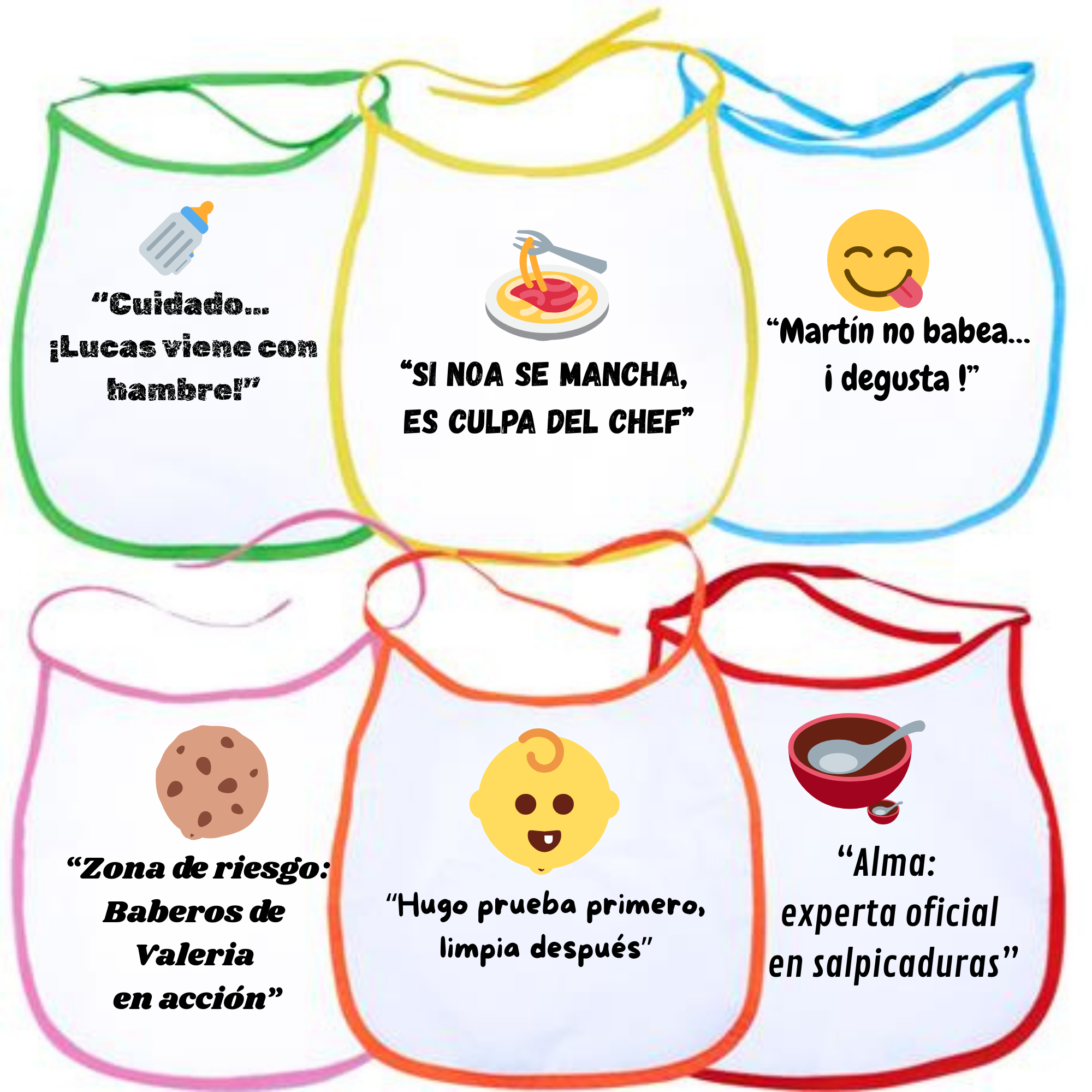 Babero Bebe cierre Cordones Personalizado
