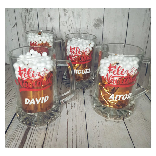 Jarra de Cerveza Personalizada "Vinilo" - Personalizaciones MOA