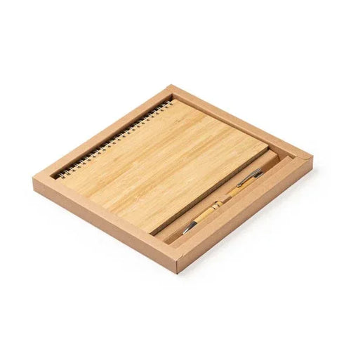 Libreta Personalizada con boli y bambú - Personalizaciones MOA