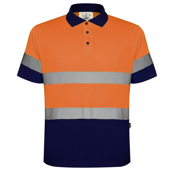 Polo con Logo Alta Visibilidad Manga Corta