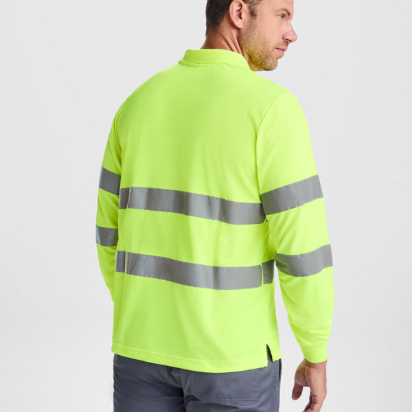 Polo con Logo Alta Visibilidad Manga Larga