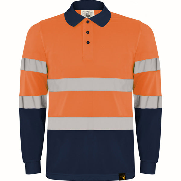 Polo con Logo Alta Visibilidad Manga Larga