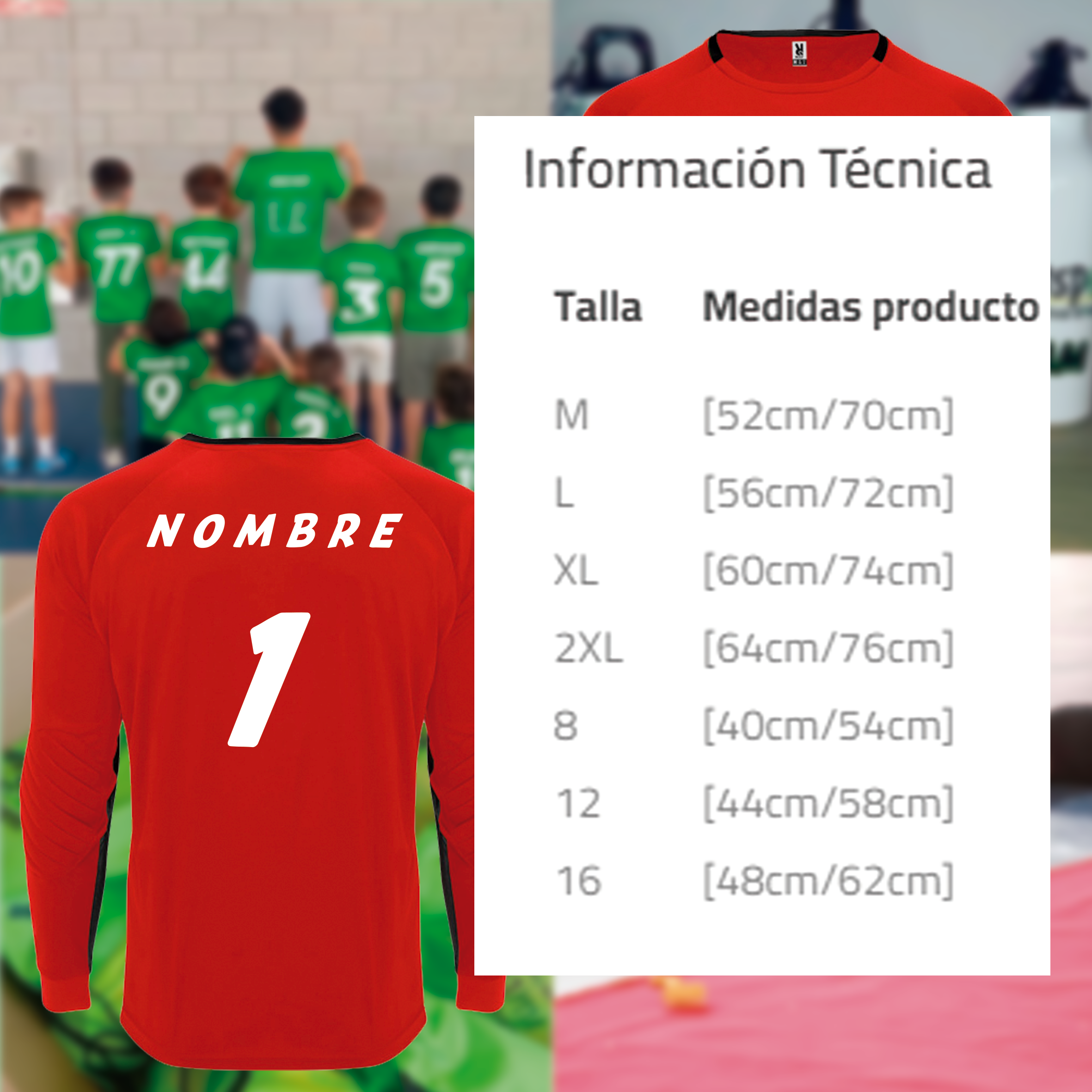 Conjunto Futbol Portero - Personalizaciones MOA