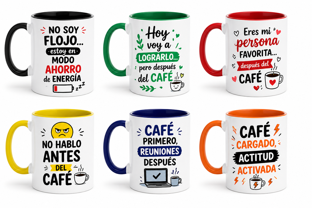 Taza Pesonalizada Cerámica Bicolor