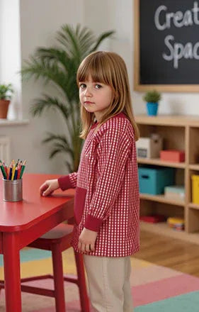 Bata Escolar sin Botones - Personalizaciones MOA