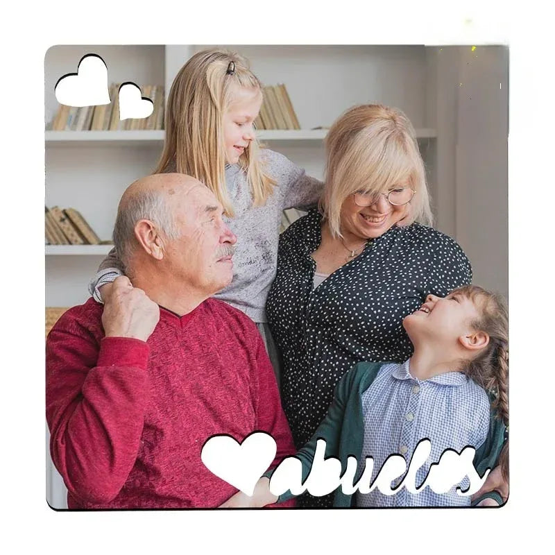 Imán Personalizado Madera serie Familia - Personalizaciones MOA