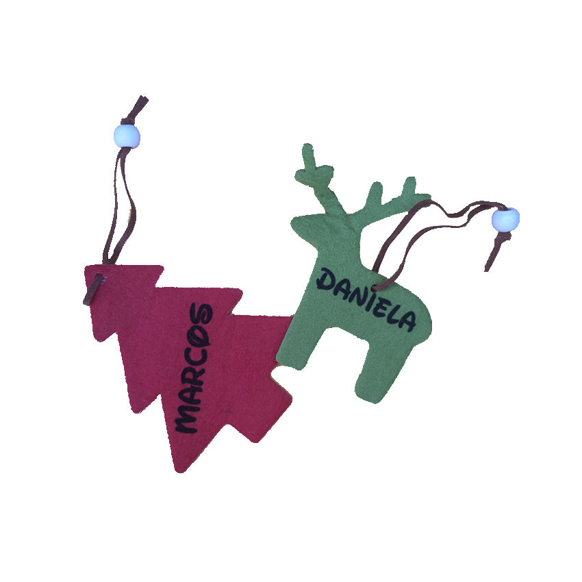 Adorno de Navidad de fieltro Personalizado