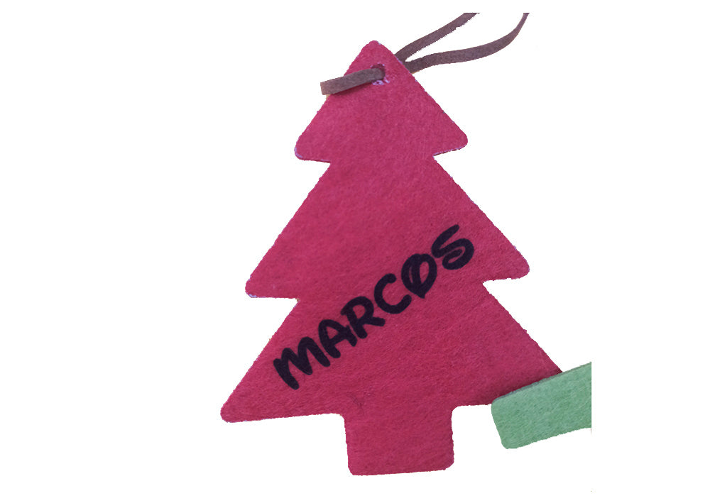 Adorno de Navidad de fieltro Personalizado