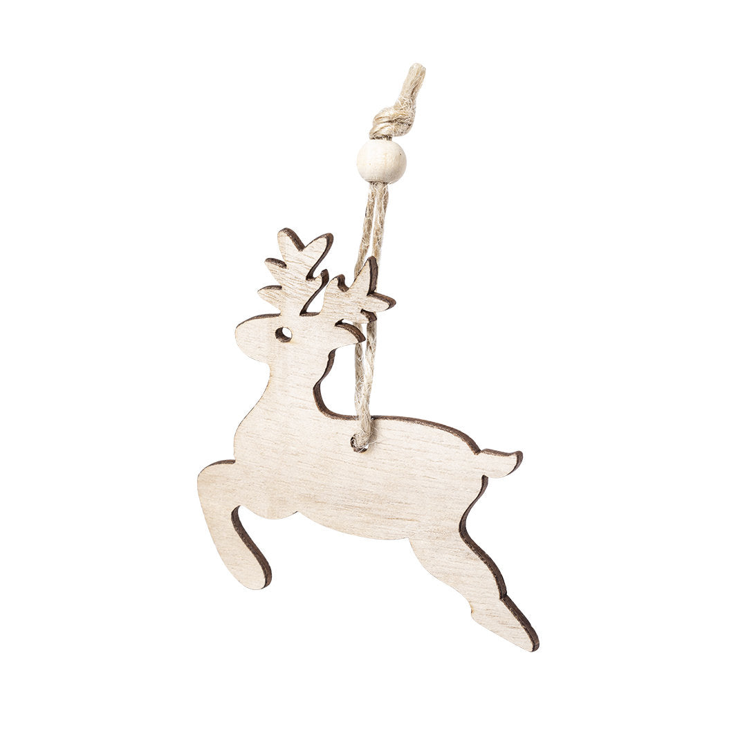Adorno de Navidad en madera natural