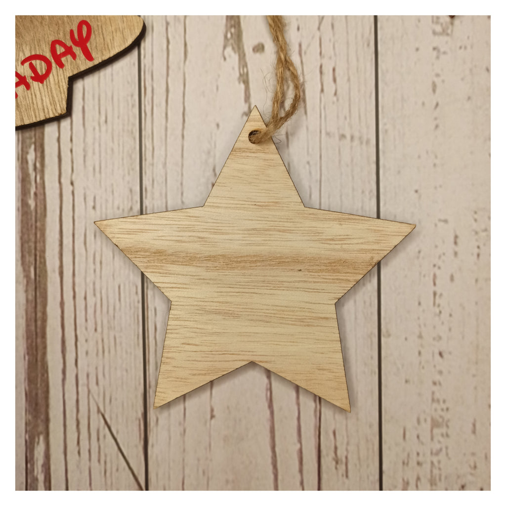 Adorno de Navidad en madera natural