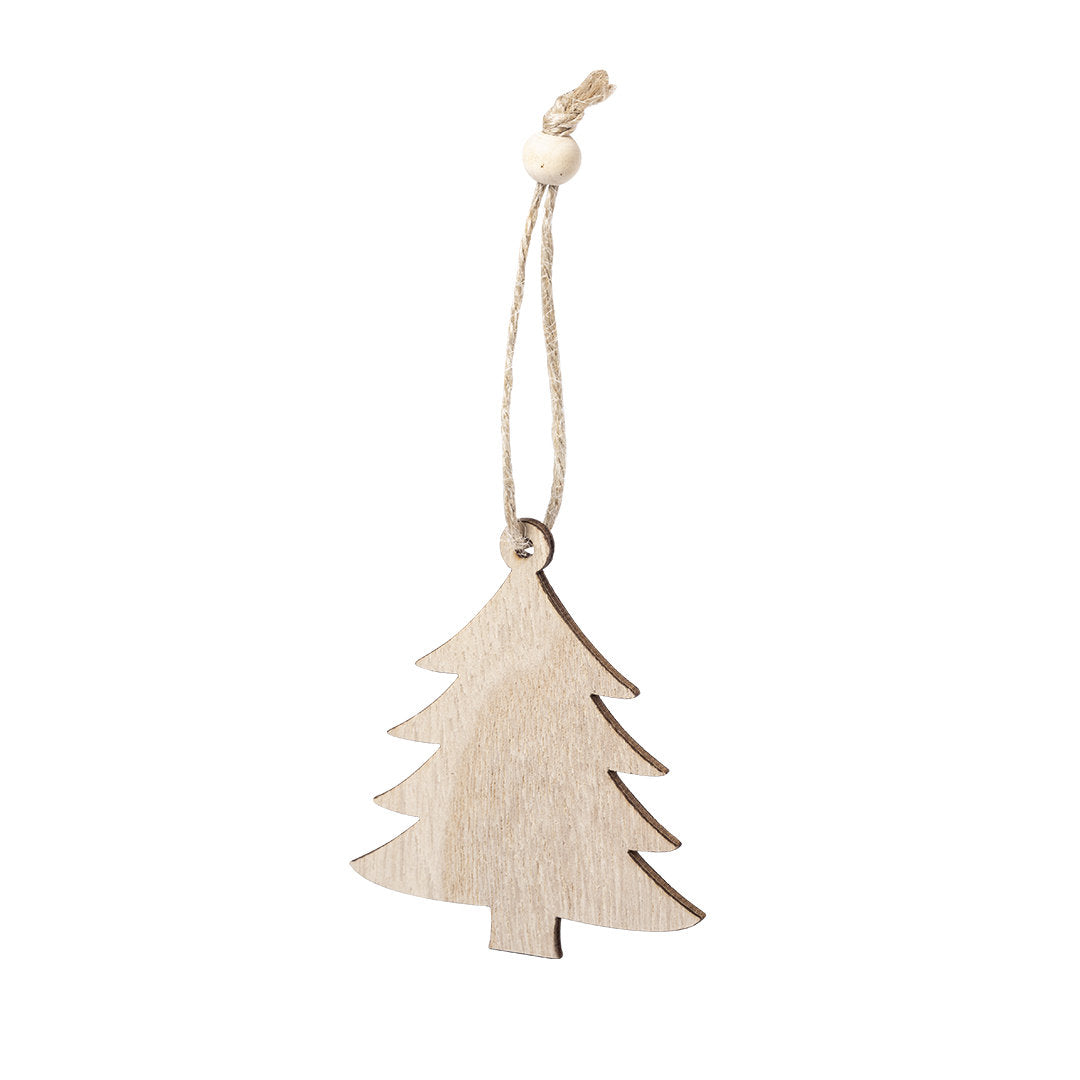 Adorno de Navidad en madera natural