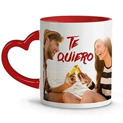 Taza de Cerámica Asa de corazon - Personalizaciones MOA